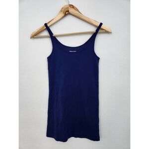 Eileen Fisher Organic Cotton Navy Camisole Tank Top | Size XS